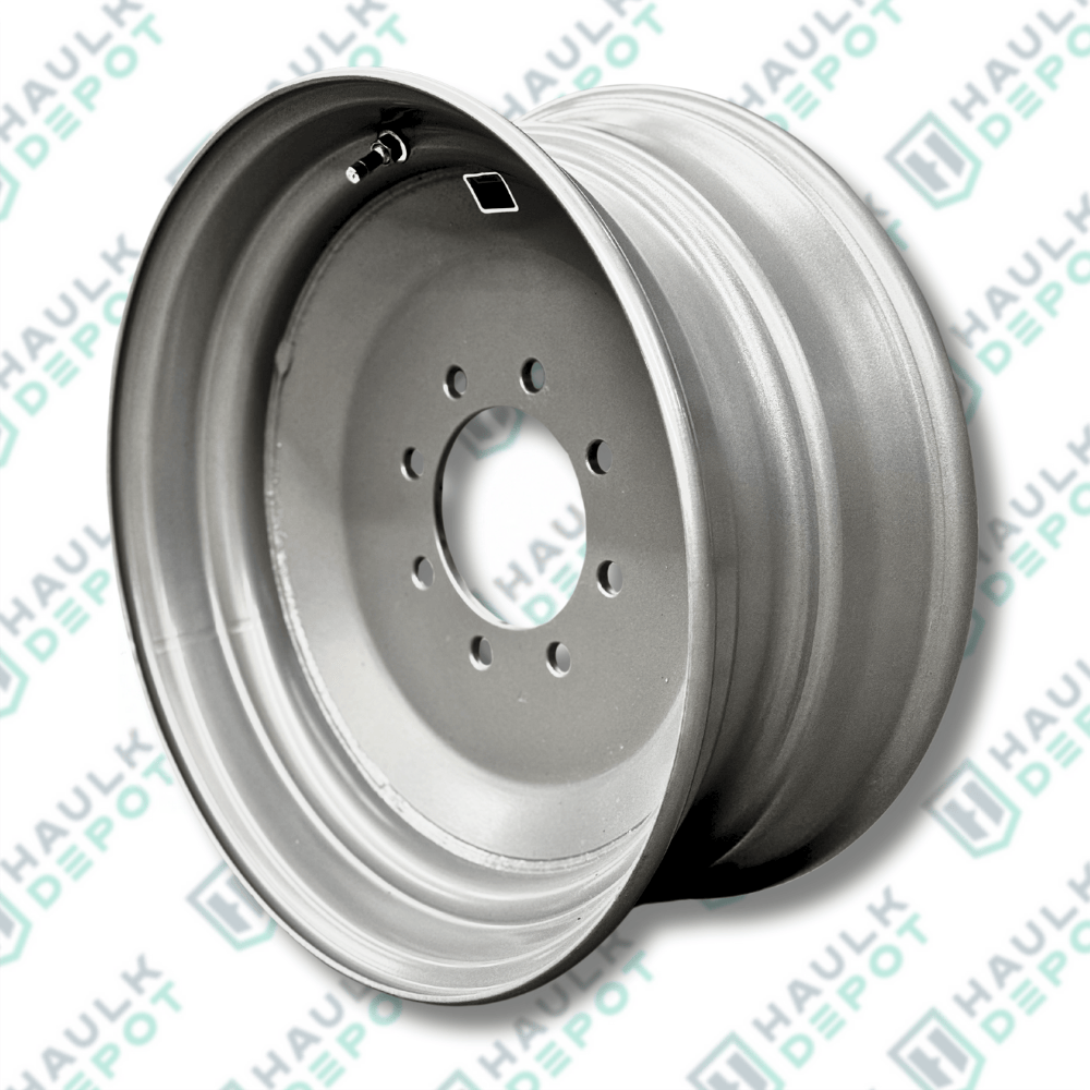 Trailer Wheel Rim – 17.5" – Silver – 8 Lug x 6.5" – 6,005 lbs – For Heavy-Duty Trailers | DXT