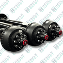 10K Axle Assembly – HF 74.5" – SC 42.5" – Hydraulic Brakes – Pre-Assembled | DXT