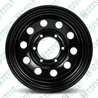 17-233-1T - 15" x 6" Modular Steel Wheel – 6 on 5.5" – Black | DEXSTAR