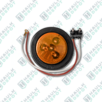 2" Round 4-LED Marker Light – Includes Grommet & Plug – Amber | JM