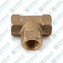 22406 - Hydraulic Brake Line T-Fitting – 3/16" Female Inverted Flare – Brass | SBTP