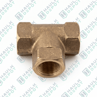 22406 - Hydraulic Brake Line T-Fitting – 3/16" Female Inverted Flare – Brass | SBTP