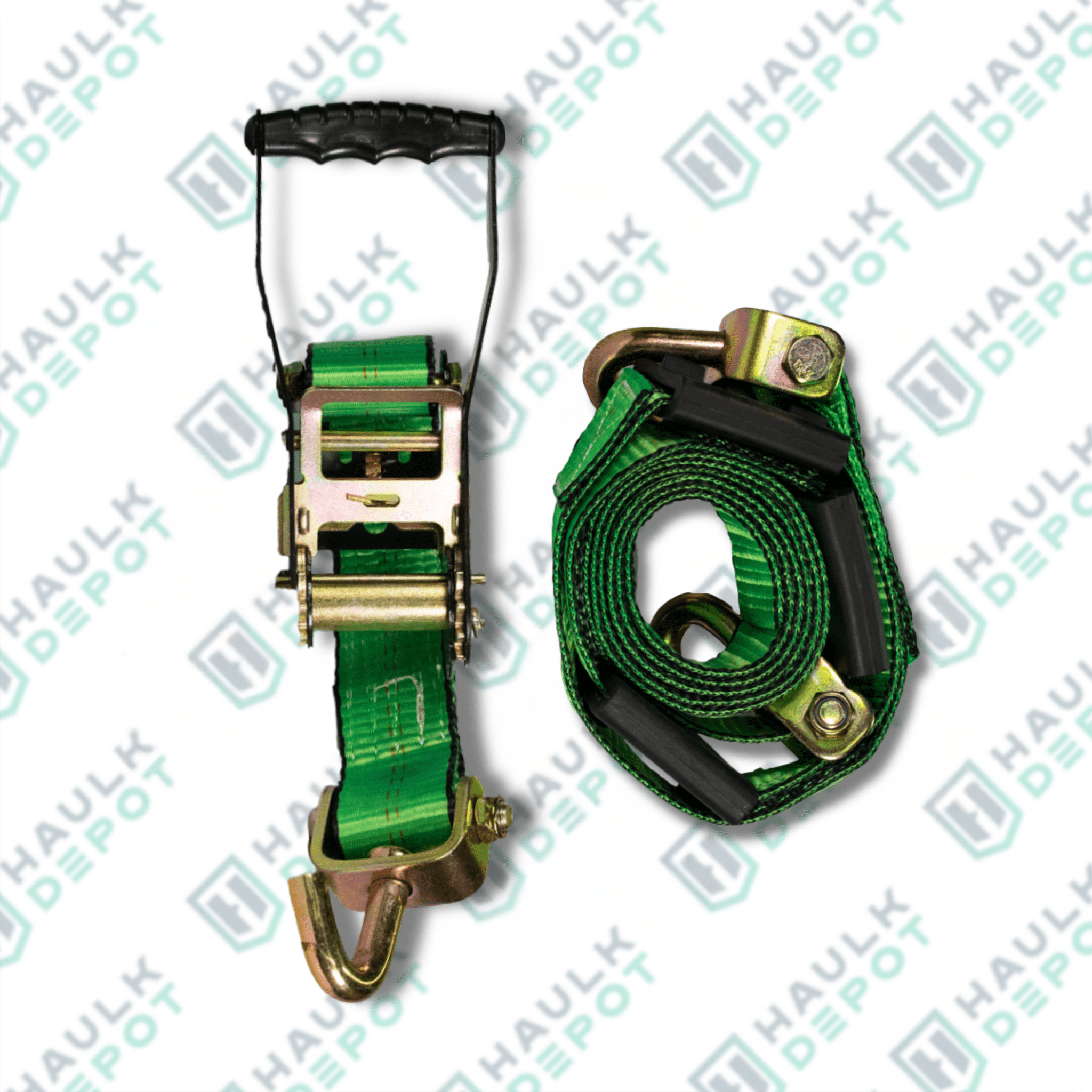 3-Point Wheel Strap - With Swivel J Hooks – 10' x 2" | HD
