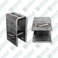 30-66-1 - Rear Hanger – For 3" Slipper Springs – 7-11/16" Tall – 1/2" Bolt Hole | DXT