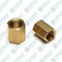 302X3 - Brake Line Union – 3/16" IF x 3/16" IF – Brass | BDT