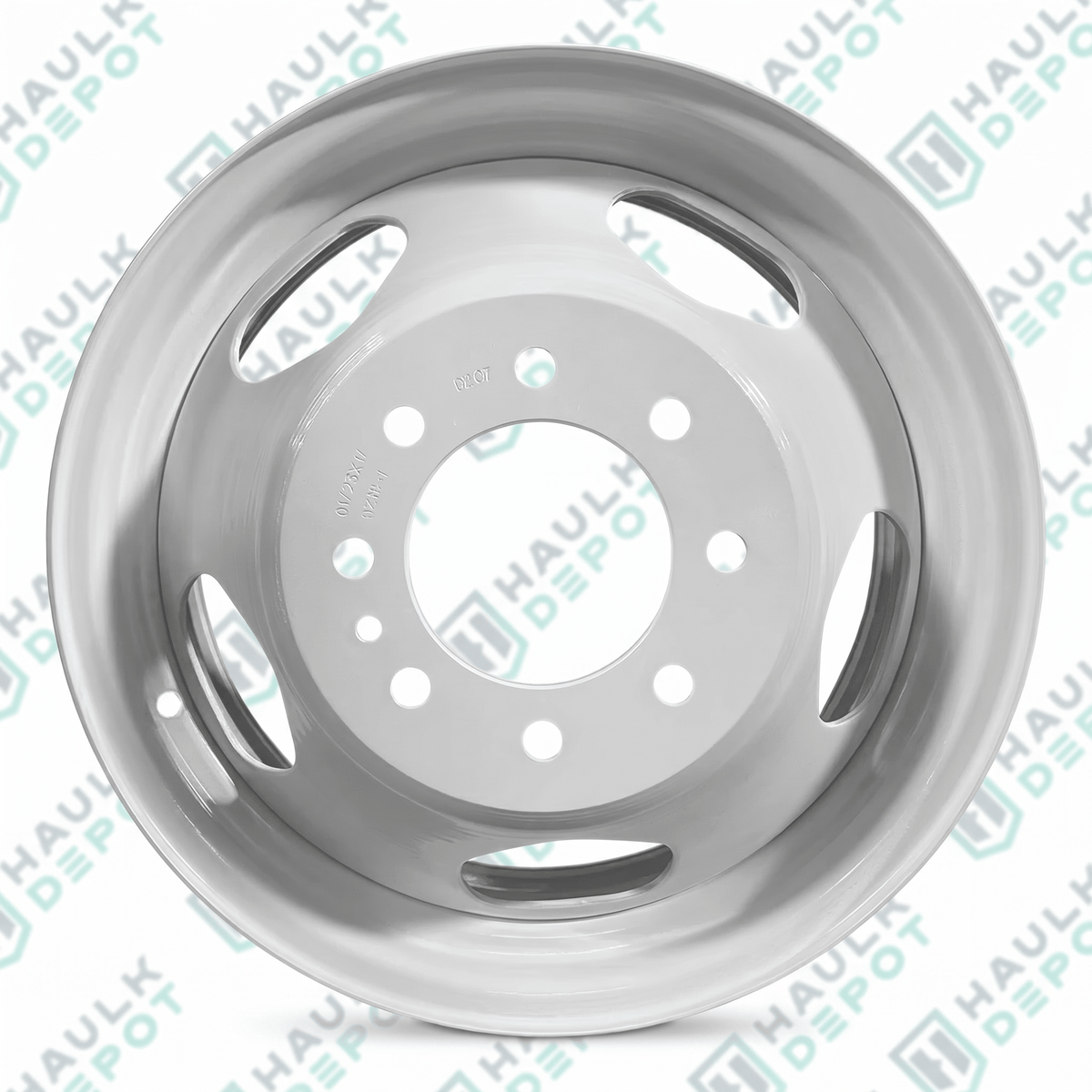 560-08076B - Dually Steel Wheel – 17" x 6.5" – 8 on 6.5 – White | RRW