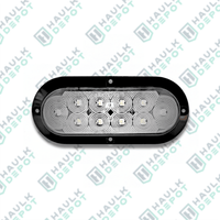 6" Oval LED Backup/Reverse Light – 10 Diodes – Flange Mount – White | JM