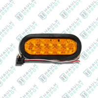6" Oval LED Trailer Light – Grommet Mount – Amber