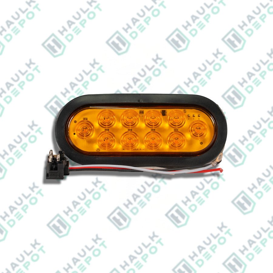 6" Oval LED Trailer Light – Grommet Mount – Amber