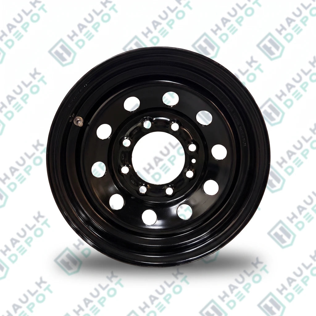 Trailer Wheel Rim – 16" x 6" – 8 Lug x 6.5" – Black – For 7K Axles | CNTWD