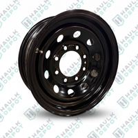 Trailer Wheel Rim – 16" x 6" – 8 Lug x 6.5" – Black – For 7K Axles | CNTWD