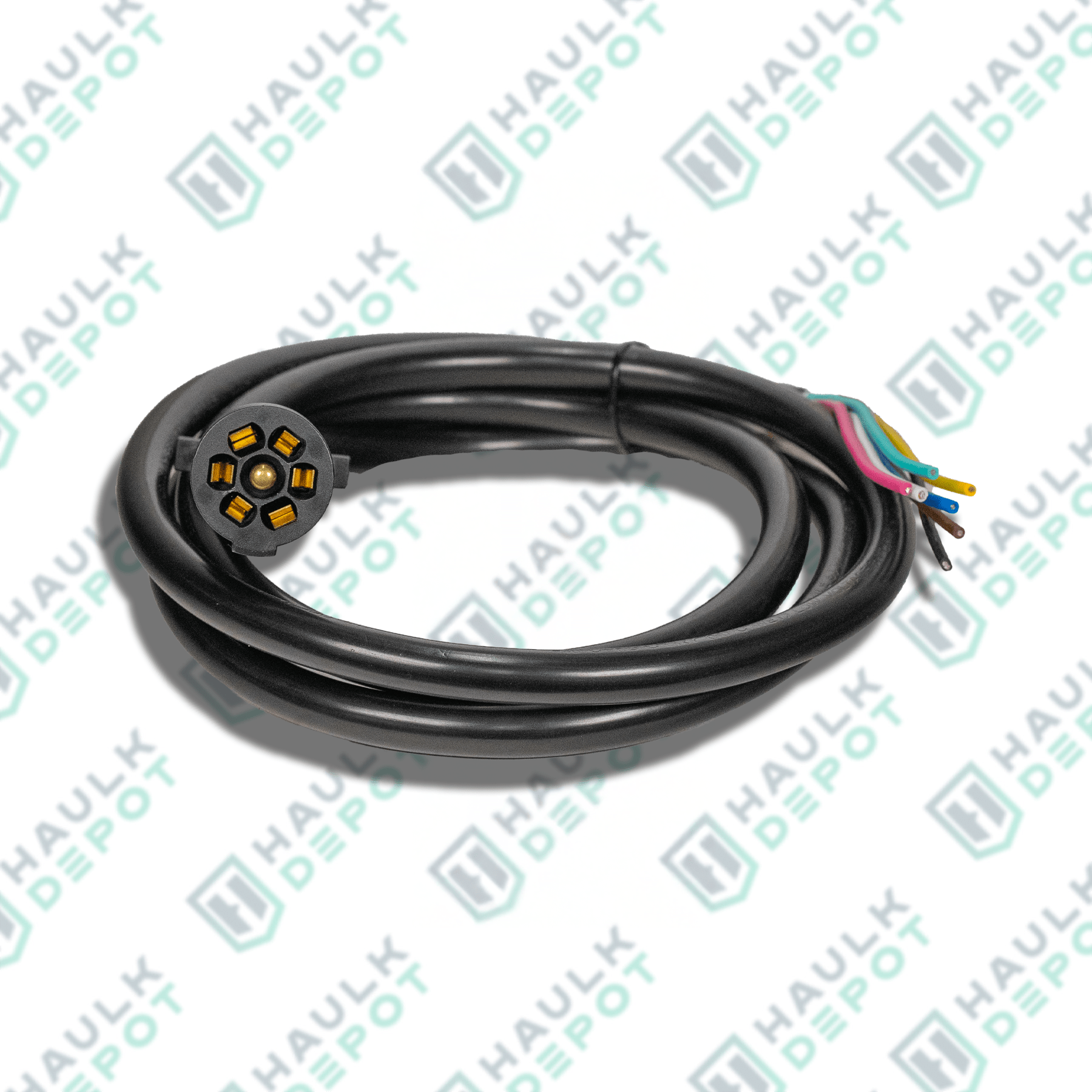 7-Way Connector Plug with Cord – 8FT – Color-Coded | HD