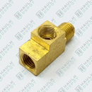 7900 - Brake Line Adapter Tee – 3/16" F x 3/16" F x 3/16" M – Brass | BDT