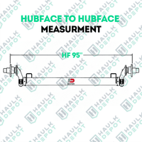 7K Torsion Axle – HF 95" – 10° UP | DXT