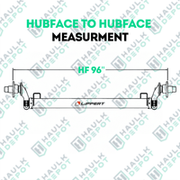 7K Torsion Axle – HF 96" – 10° DOWN | LPT