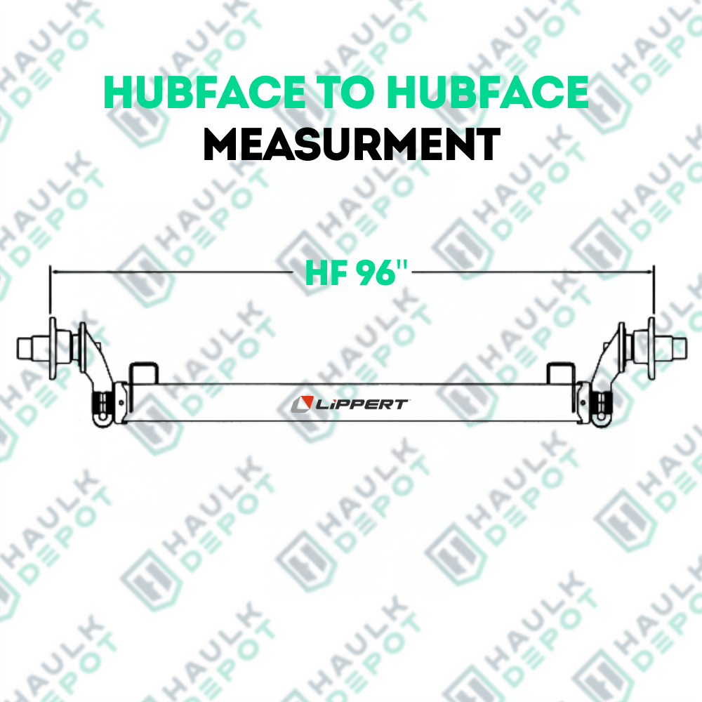 7K Torsion Axle – HF 96" – 10° DOWN | LPT