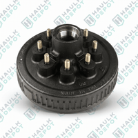 8-219-18 - Hub-Drum – Grease Lube – 8 on 6.5" - Stud 5/8" – For #42 Spindle – 5.2K–7K Axles | DXT