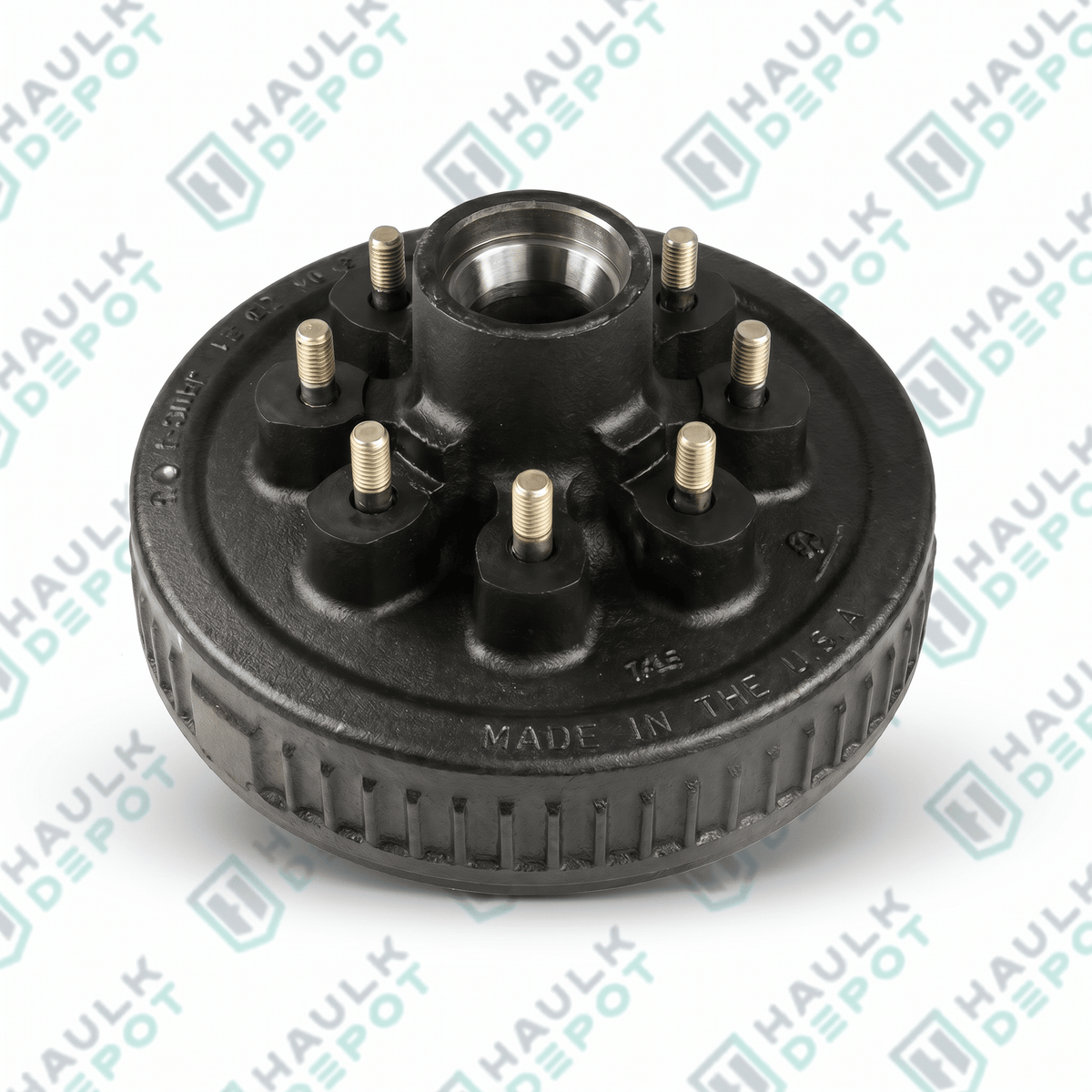 8-219-18 - Hub-Drum – Grease Lube – 8 on 6.5" - Stud 5/8" – For #42 Spindle – 5.2K–7K Axles | DXT