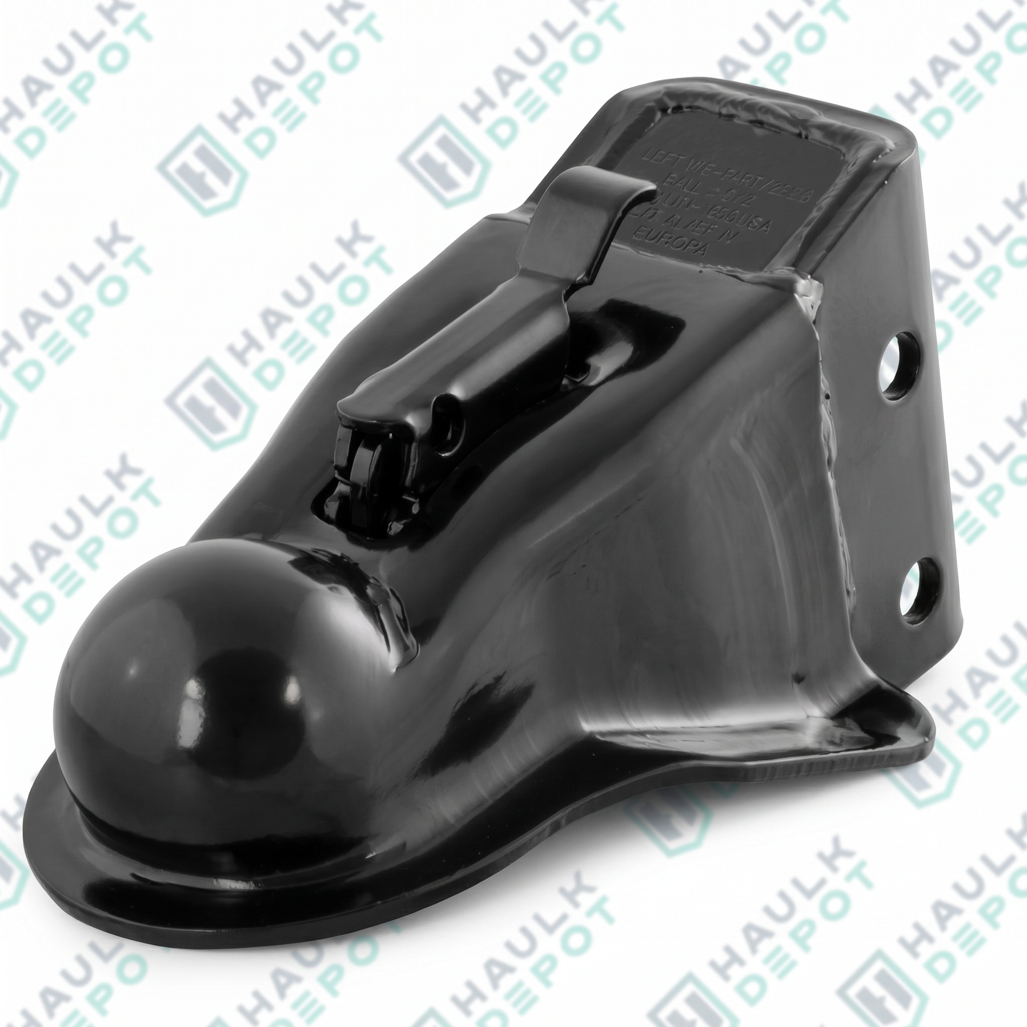 CTA-400 - Adjustable Channel Coupler – 2-5/16" Ball – 14,000 lbs – Thumb Latch – Black | LPT