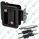 TDL01-B - Cargo Trailer Door Lock – Flush Mount – Black – With 4 Matching Keys | JM