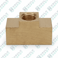 BP18-375 - Hydraulic Brake Line Tee – 3/8"-24 Brass Tee – For 3/16" Brake Line – 2 Pack | DXT