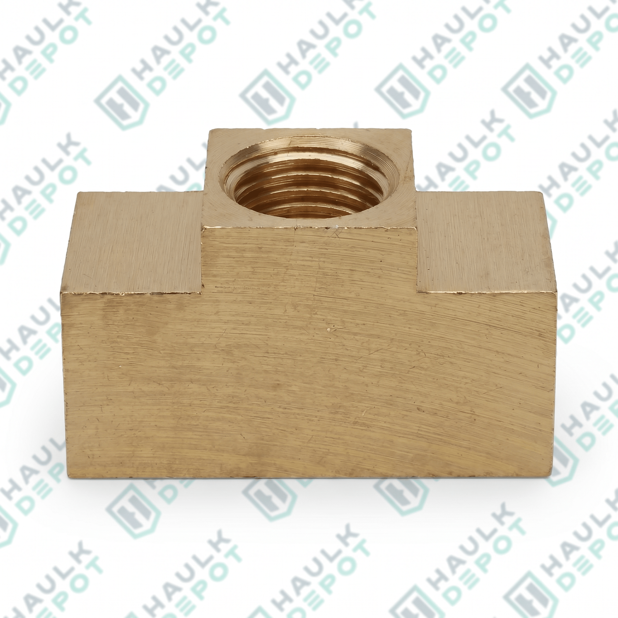 BP18-375 - Hydraulic Brake Line Tee – 3/8"-24 Brass Tee – For 3/16" Brake Line – 2 Pack | DXT