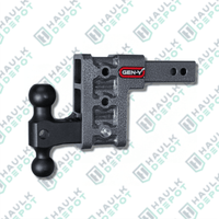 GH-513 - MEGA-DUTY Dual Ball Mount – 2" Shank – 5" Drop – 16K | GEN-Y