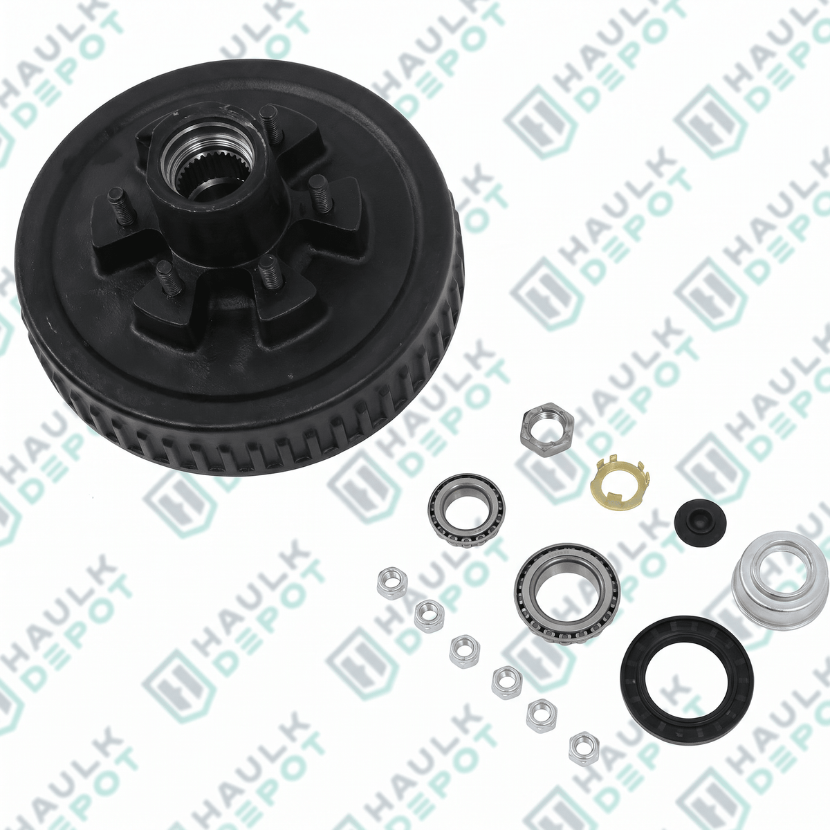 Hub & Drum Kit – 5.2-6K Axle – Pre-Greased – 1/2" Studs | DXT