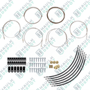 HYDRAULIC BRAKE LINE KIT - FOR TRI-AXLE - 3/16" ENDS - HYDRASTAR