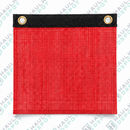 INA-FOS-FGR - 18" x 18" Red Mesh Safety Flag with Grommets – DOT Wide Load Flag | INA