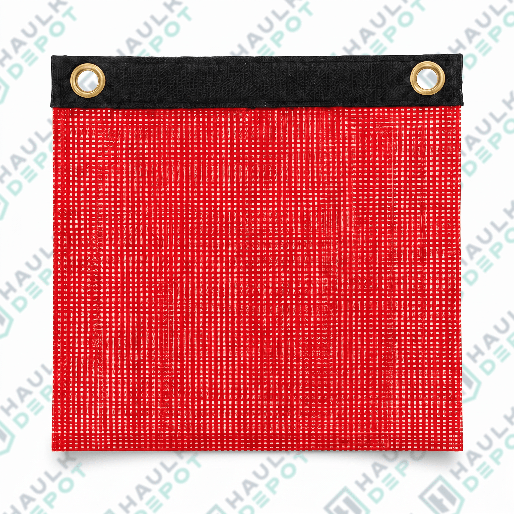 INA-FOS-FGR - 18" x 18" Red Mesh Safety Flag with Grommets – DOT Wide Load Flag | INA
