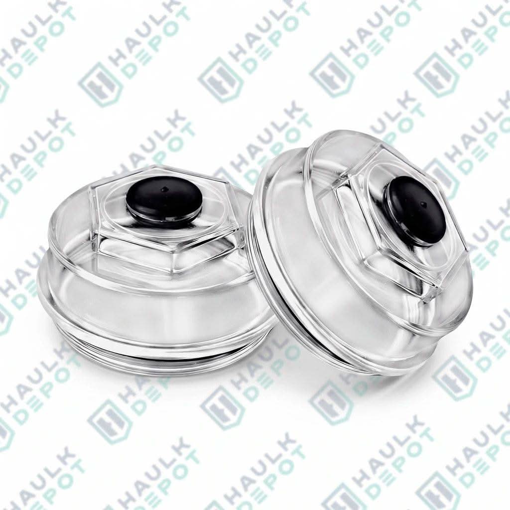 K-183772 - 4" Threaded Plastic Oil / Grease Hub Cap – For 10K–12K Trailer Axles | LPT