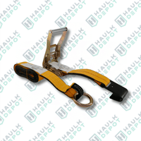 Lasso Car Wheel Strap – 2" x 10' – Side Mount – Ratchet & Flat Hook (4-Pack) | INA