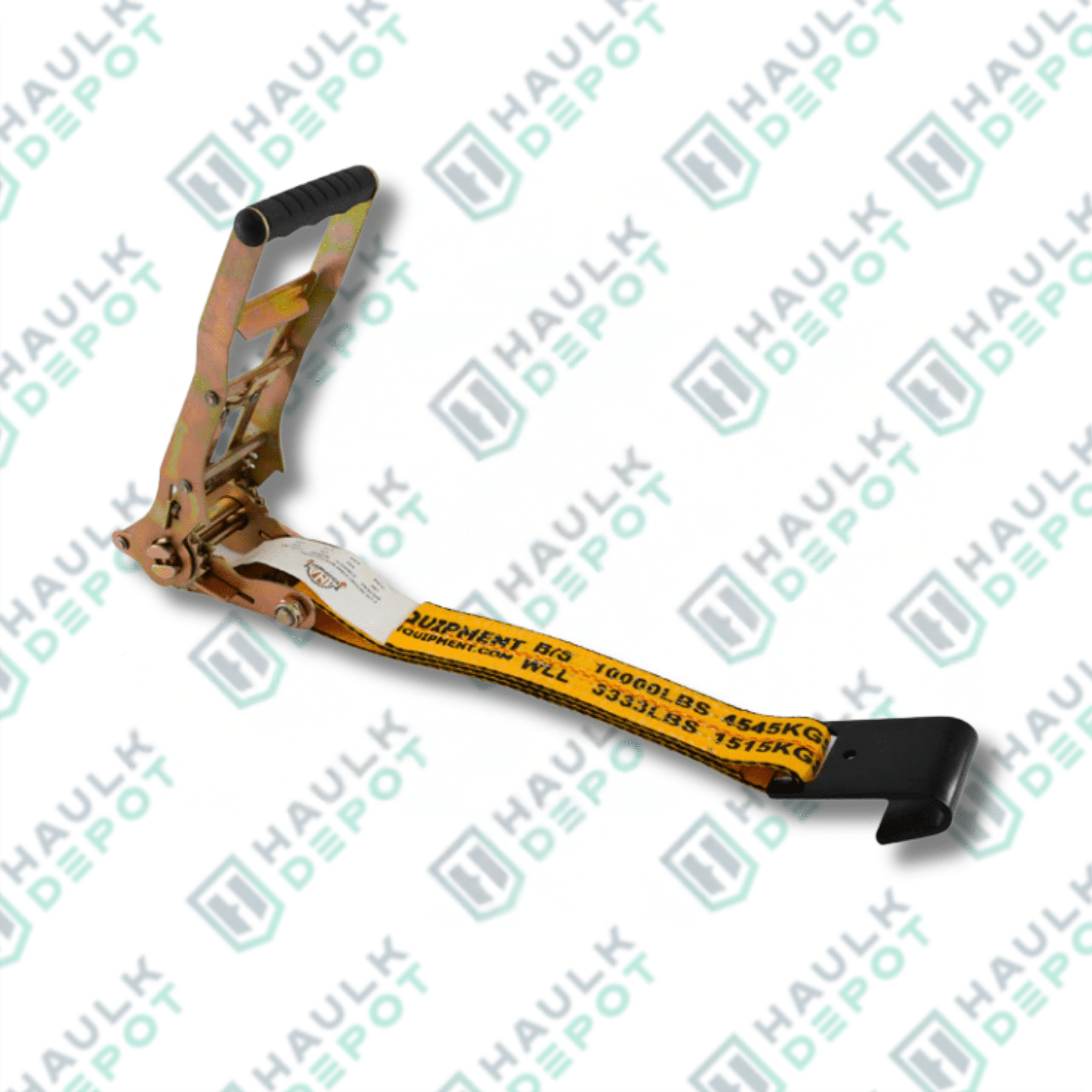 Ratchet Strap – 2" x 30' – Flat Hooks – Reversed Long Handle – 3,333 lb WLL | INA