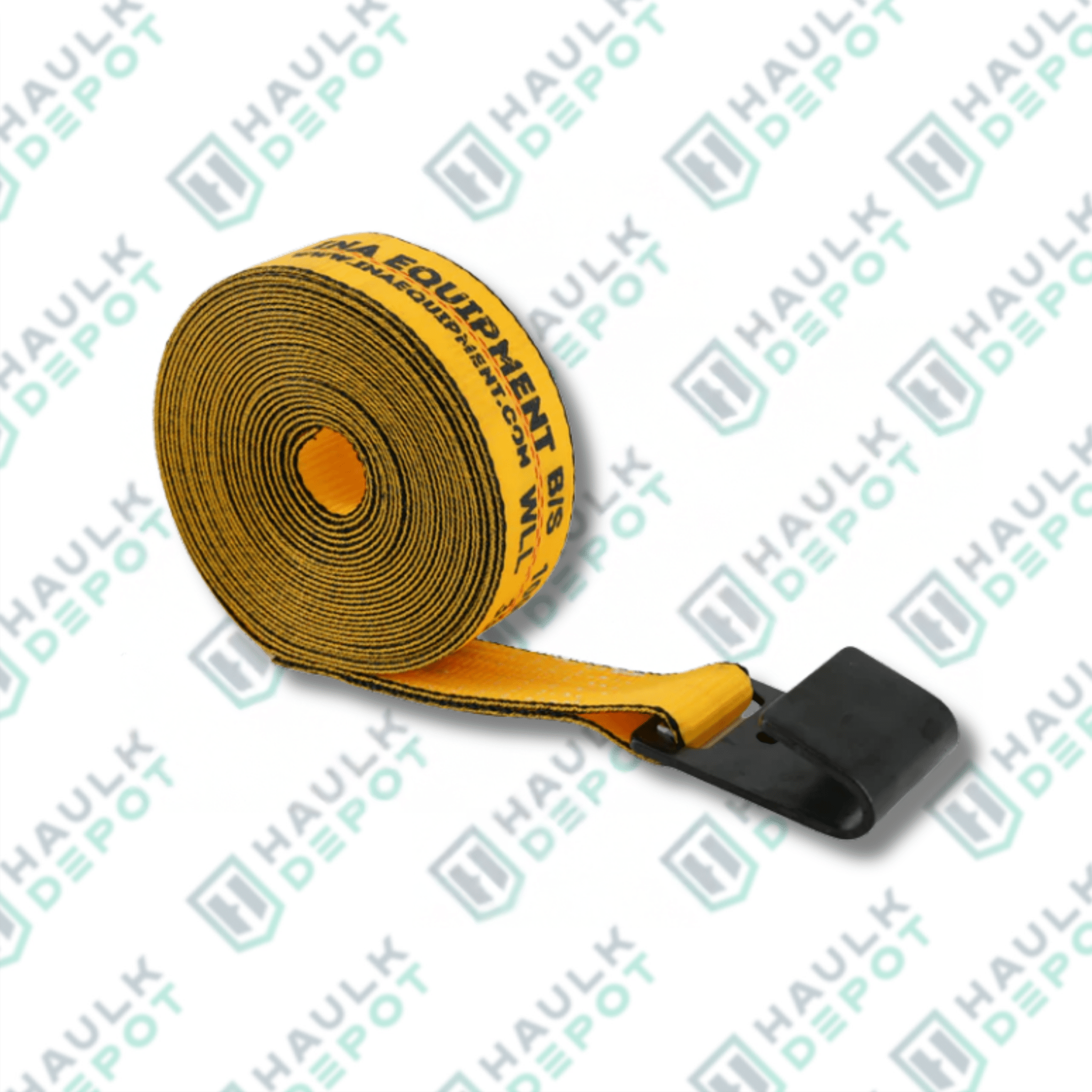 Ratchet Strap – 2" x 30' – Flat Hooks – Reversed Long Handle – 3,333 lb WLL | INA