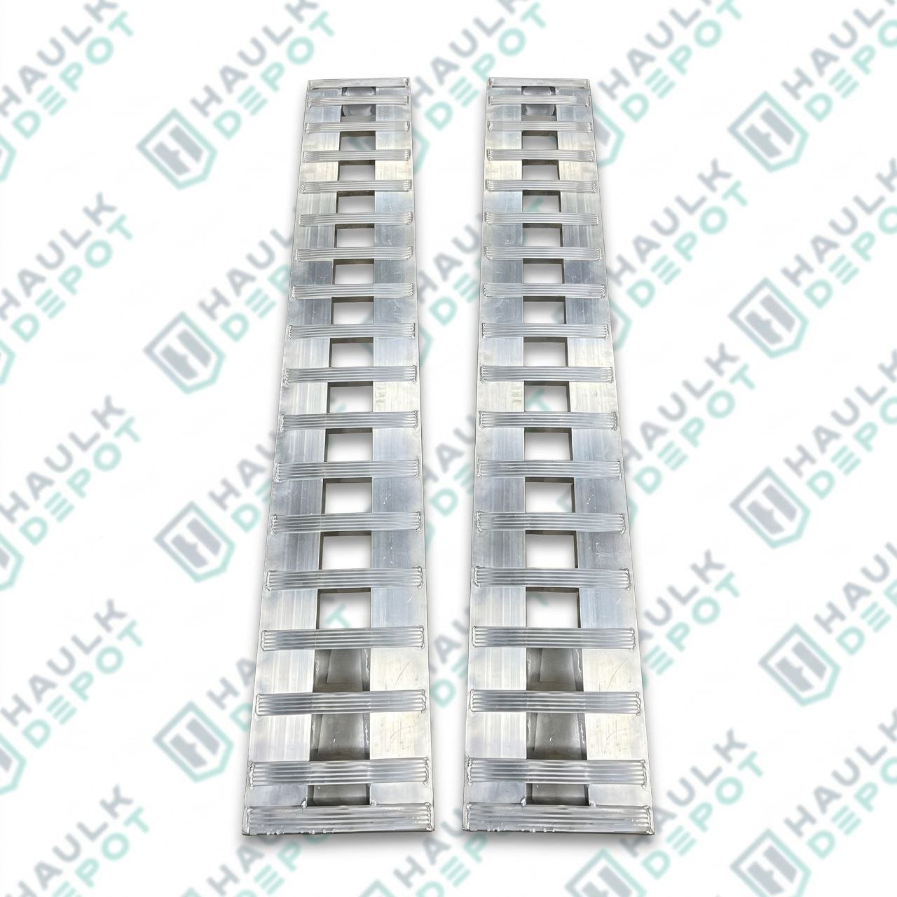 Aluminum Ramp – 10' x 15" x 3" – Heavy Duty – Knife End – 1 pair