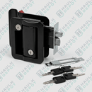 TDL01-B - Cargo Trailer Door Lock – Flush Mount – Black – With 4 Matching Keys | JM