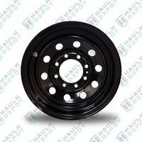 Trailer Wheel Rim – 16" x 6" – 8 Lug x 6.5" – Black – For 7K Axles | CRWD