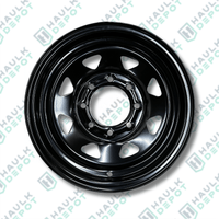 Trailer Wheel Rim – 16" x 7" – 8 Lug x 6.5" – Black – For 7K Axles | HD