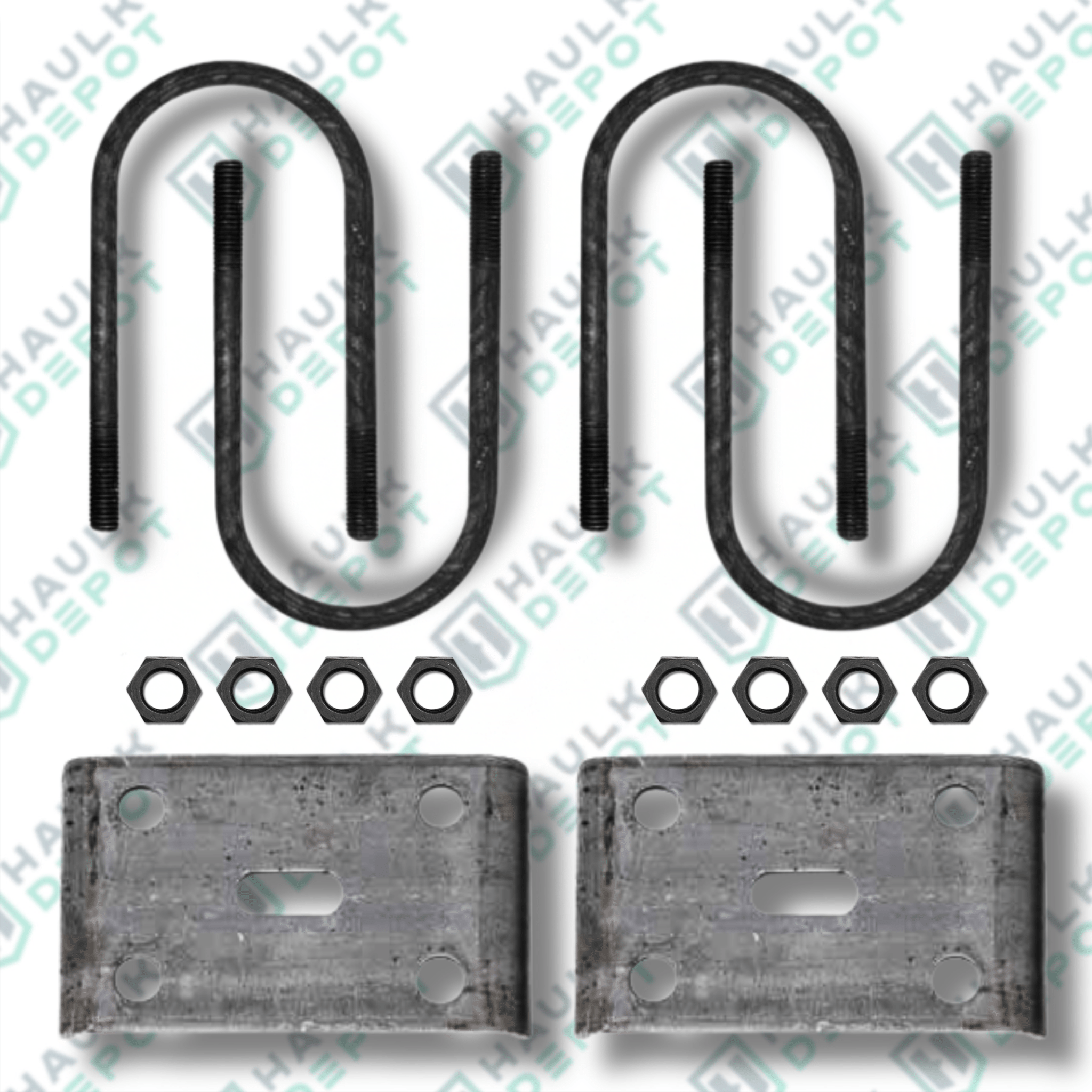 APUBR-40 - U-Bolt Kit – 5/8"-11 x 8" – For 4" Tube – For 9K Axles | DXT