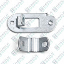Universal Trailer Bar Lock Hasp – 2-Piece – Zinc Plated – 4" Mount Centers | JM