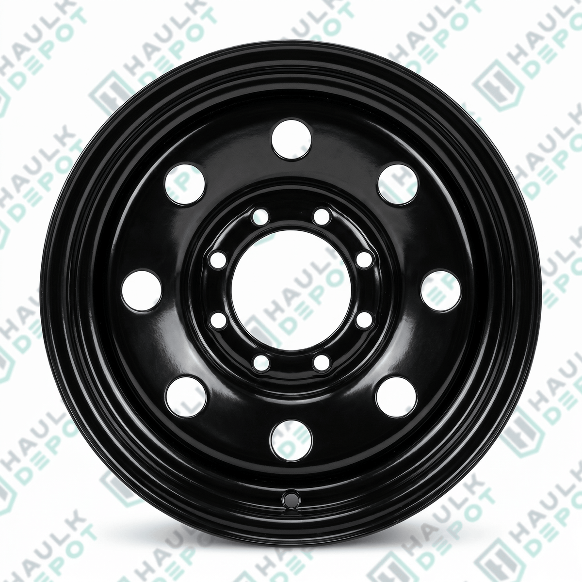 WH175675-8BM08IN - 17.5" x 6.75" Steel Modular HD Wheel – 8 on 6.5" – 0.08" IN Offset – Black | DXT