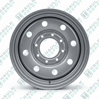 WH175675-8SM08IN - 17.5" x 6.75" Steel Modular HD Wheel – 8 on 6.5" – Silver | DXT